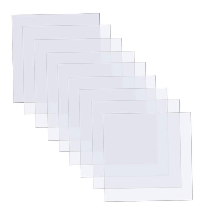ArtCute 15 Pieces 6 mil Blank Stencil Sheets, 12 x 12 Inch Clear Blank Material Mylar Templates, Square Blank Stencil Template for Vinyl Cutting Machine/Silhouette Stencils Material - Image 1